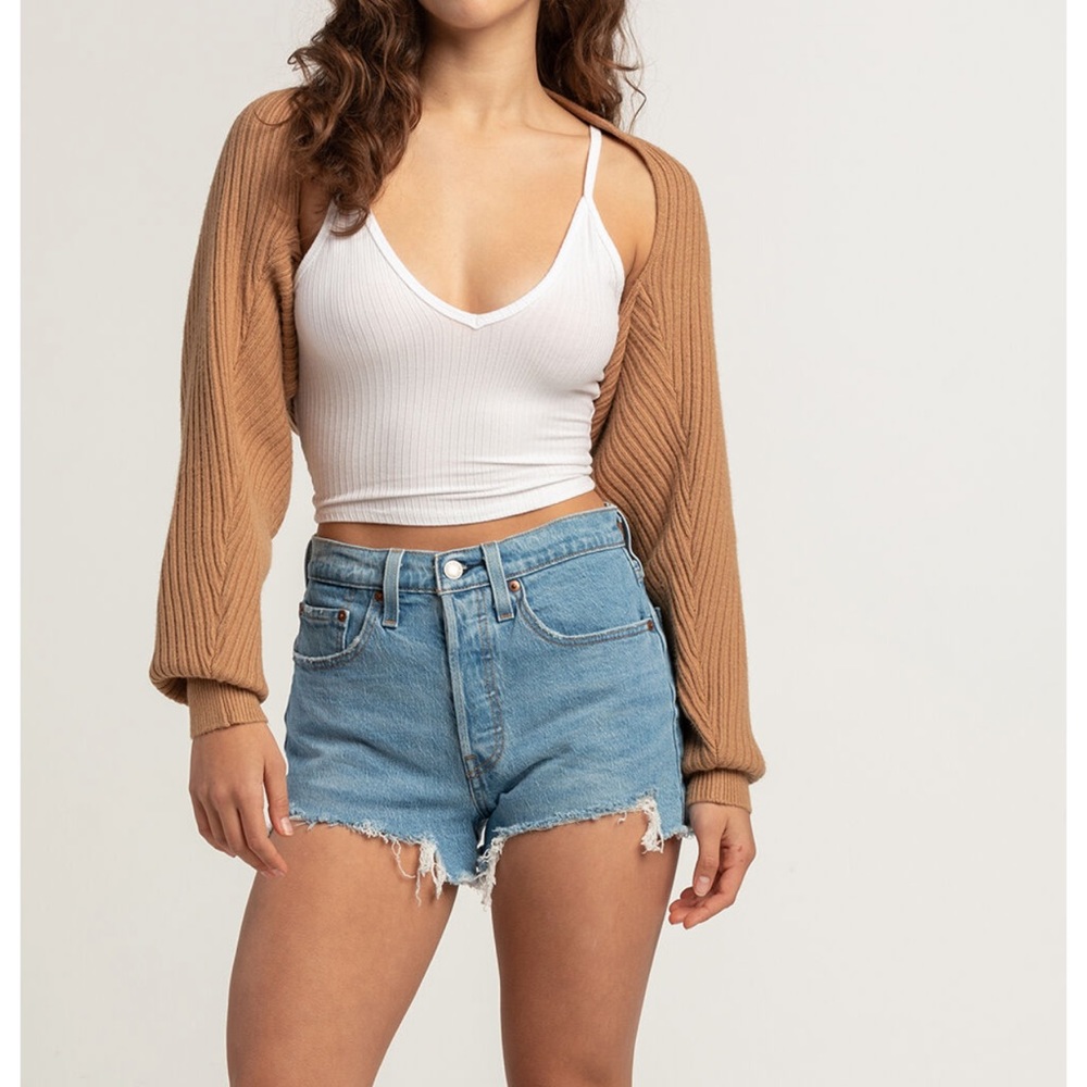 Levi’s Frayed 501 cotton shorts - Picture 5 of 5
